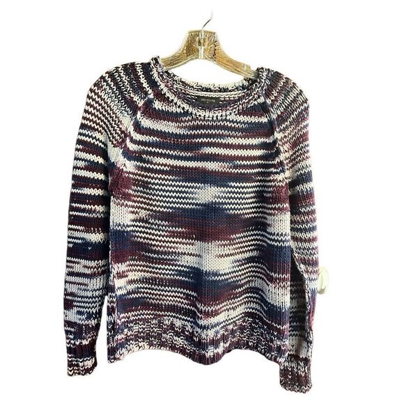True Religion Chunky crocheted Cotton Sweater Sz XS - Picture 1 of 8